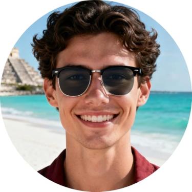 Imagem de Óculos de sol polarizados para homens e mulheres, design clássico de meia armação, óculos leves estilo retrô para dirigir e usar ao ar livre, Moldura preta brilhante, aro prateado