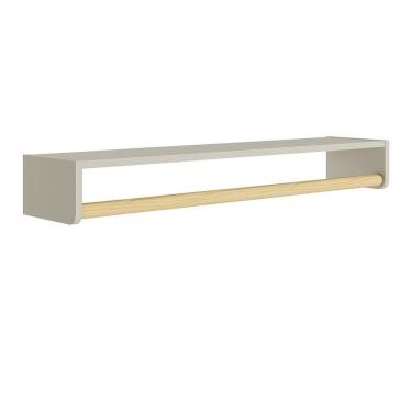 Imagem de Prateleira Theo 93,6cm Areia Fosco/madeira Natural Reller Móveis