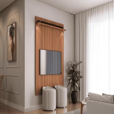 Imagem de Painel Tv Alemanha Jequitiba Ripado 3d