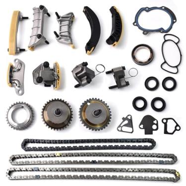 Imagem de Kit de corrente de distribuição 9-0753S 3.6 com tensor e guias para Chevy Equinox Traverse Camaro 2009-2016, GMC Terrain Acadia, Cadillac CTS SRX, Buick Enclave Lacrosse V6 3.0L 3.6L Conjunto de