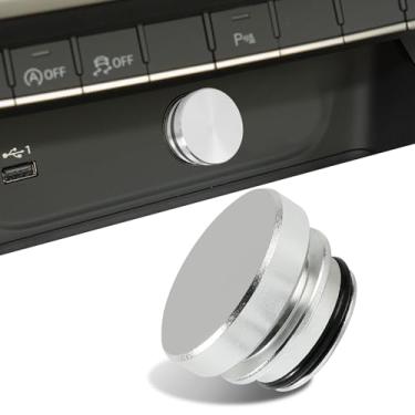 Imagem de HQRNYP Tampa universal do plugue do acendedor de cigarro, plugue de poeira de carro, tampa de soquete de isqueiro de alumínio, tampa de soquete à prova d'água automática à prova de poeira para barco