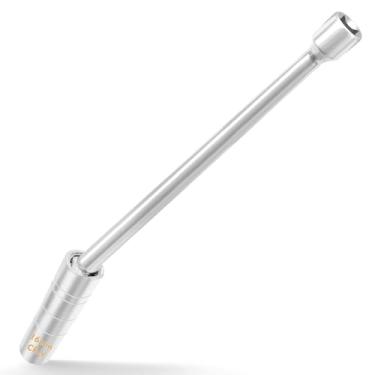 Imagem de Soquete magnético giratório para vela de ignição (16 mm) de 16 mm – Ferramenta de remoção de vela de ignição CR-V de aço CR-V de 12 pontos para BMW e a maioria dos carros – Soquete de extensão extra