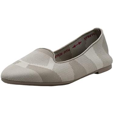 Imagem de Skechers Escumadeira feminina Cleo Sherlock de malha, Cinza-escuro, 36