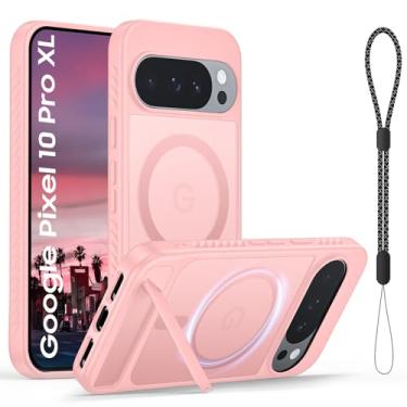 Imagem de Vividarm Capa magnética para Pixel 10 Pro XL, [suporte invisível embutido] [compatível com acessórios MagSafe] Capa de telefone feminina translúcida fina à prova de choque para Google Pixel 10 Pro XL