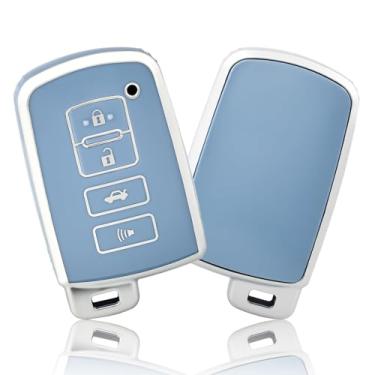 Imagem de Porta-chaves para Toyota Tundra Tocoma Sequoia 4Runner Highlander RAV4 Camry Corolla Avalon 4 botões