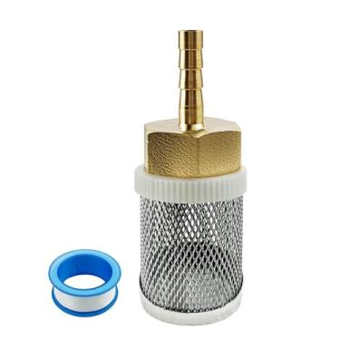 Imagem de Conexão de mangueira de junta de tubo de cobre com filtro de aço inoxidável de 6 mm, para jardim, piscina, aquário, filtros de peixes, filtro de entrada de mangueira, filtros de sucção reduzem a