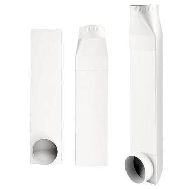 Imagem de Respiradouro ajustável do secador do periscópio 58.4-109.2 cm, kit de conector de ventilação do secador telescópico de aço inoxidável 304 atualizado para saída de 10.1 cm espaço apertado Slim Flat