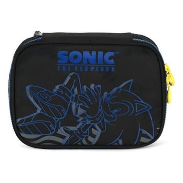 Imagem de Estojo 100 Pens Grande Box Escolar Juvenil Sonic - Luxcel