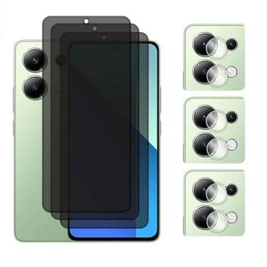Imagem de Para Redmi Note 13 Pro 4G 5G, Vidro Temperado 2.5D Protetor de Tela de Privacidade Anti-Espião