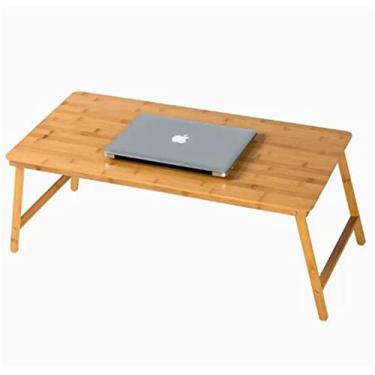 Imagem de Mesa dobrável para laptop, pequena, bandeja de cama grande, multifuncional, mesa de colo, dobrável, portátil, bandeja de leitura para café da manhã, suporte para adultos, casamento