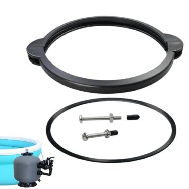 Imagem de Braçadeira de filtro de piscina | Peças para sistema de filtro de spa - Sistema de filtragem à prova de vazamento Conjunto de braçadeira de válvula para ambientes externos, piscina, jardim, quintal