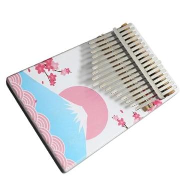 Imagem de Piano de polegar Kalimba de madeira de 17 teclas com martelo de afinação Piano de dedo africano portátil (Cor: 02)
