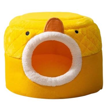 Imagem de Generic Cama para gatos de interior, casa para gatos, antiderrapante, aconchegante, autoaquecimento, abrigo, para gatos semi-fechado, caverna para, M