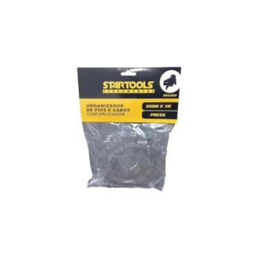 Imagem de Organizador de Fios e Cabos com Aplicador, 20mm x 1m, Plástico, Preto, 77g