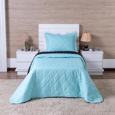 Imagem de Cobre Leito Solteiro Hipercal 400 Fios Bordado com Porta Travesseiro 0