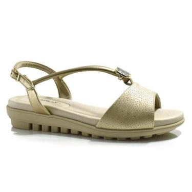Imagem de Sandália Feminina Piccadilly, 37, Dourado