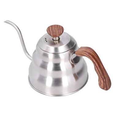 Imagem de Phefop Chaleira de café Em Aço Inoxidável Com Bico Pescoço de Ganso e Alça Confortável para Amantes de chá e café (1L)