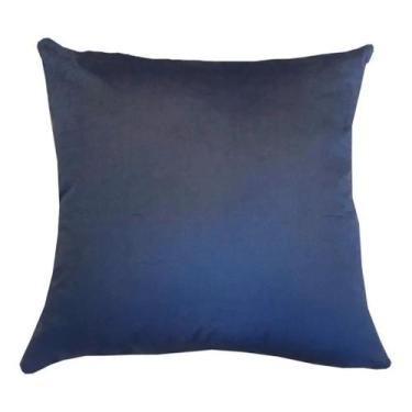 Imagem de Capa De Almofada Decorativa Veludo 45x45 - CLICK TUDO, AZUL ESCURO