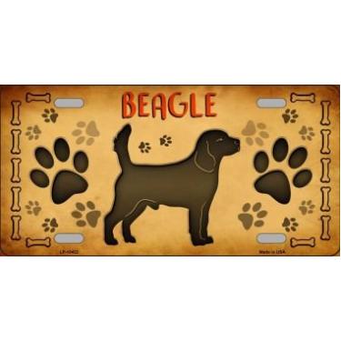 Imagem de SMART BLONDE Placa de licença de metal Beagle Novelty LP-10432