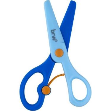 Imagem de Tesoura Escolar com Mola sem Lâmina 13CM Display C/ 12 Unidades - BRW