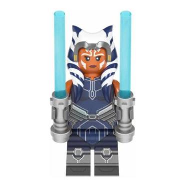 Imagem de Boneco Ahsoka Blue Mandalorian Blocos De Montar Star Wars