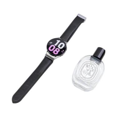 Imagem de Pulseira De Couro Quick Fit Para Samsung Galaxy Watch 7 6 5 4 40 44mm 