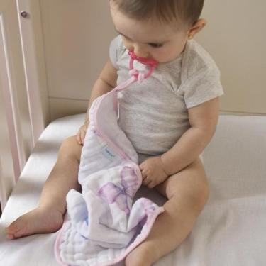 Imagem de Pano de Boca Babete Soft para Bebê 2 Unidades Baby Joy, Borboletinhas