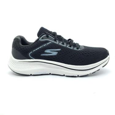 Imagem de Tênis Skechers Go Run Consistent Feminino 128607, 38, Preto, Branco