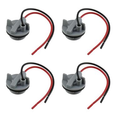 Imagem de Modengzhe Soquete de lâmpadas LED 1156, suporte de extensão de lâmpada de soquete de lâmpada de carro para seta de luz de freio traseiro, conector de plugue de base de chicote, pacote com 4