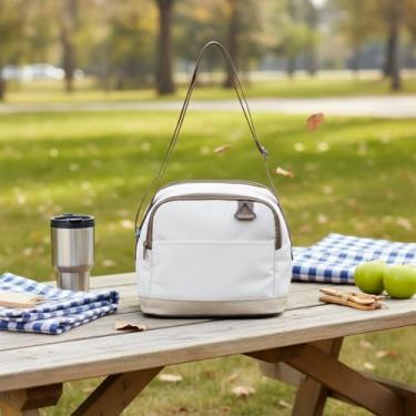 Imagem de Bolsa Térmica, Poliéster 600D, Marrom, Design Funcional para Uso Diário, Transporte e Organização