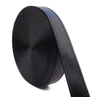 Imagem de Cordão de couro sintético com acabamento em renda, pulseira de couro liso, acabamento de estofamento de vinil de 10 metros para sofá, caixa, decoração de caixa de bagagem, barco automático, costura