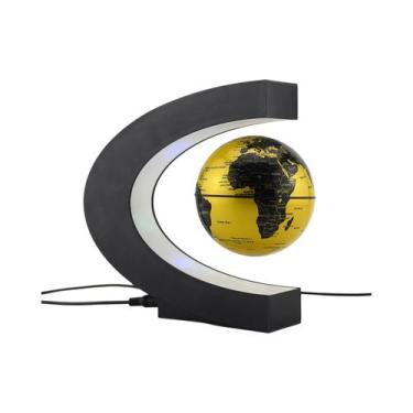 Imagem de Lâmpada Globo Flutuante Magnética LED Mapa Mundi Luz De Mesa Antigravi