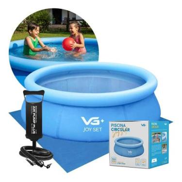 Imagem de Piscina Inflável Joy Set 1000L Circular 183cm com Bomba Forro VG Plus