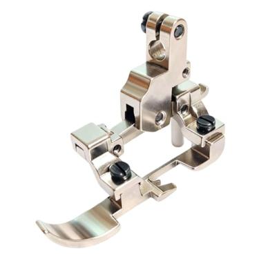 Imagem de Baoblaze Calcador de máquina de costura ajustável, peça de reposição, suporte para zíper, multifuncional, acessório auxiliar antiderrapante, cor