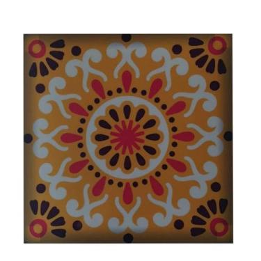 Imagem de 1PC Adesivos de Parede Telha Retrô Autoadesivos em PVC Removíveis para Decoração Cozinha Banheiro e Lar Proteção Organizada Fácil Aplicar Peel and Sti