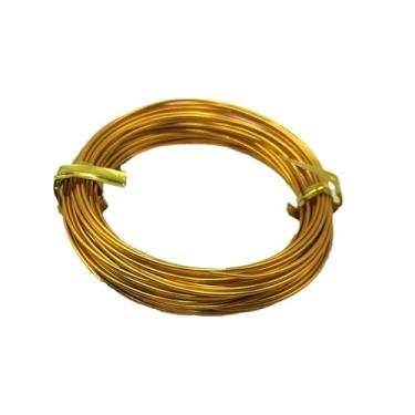 Imagem de Fio de alumínio para artesanato de 16,4 pés 1 mm - flexível, resistente a manchas e à prova de ferrugem para arranjos florais, fabricação de joias, miçangas e artesanato DIY (tamanho: 2 mm, cor