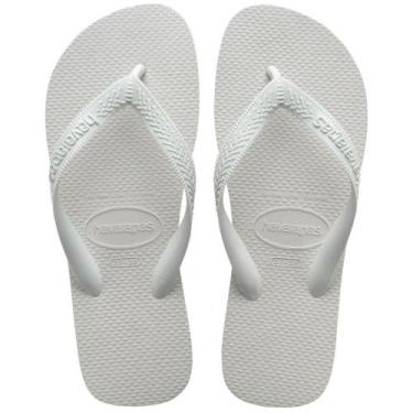 Imagem de Chinelo de dedo adulto Havaiana Top FC - HAVAIANAS, Branco, 41/2