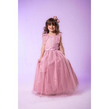 Imagem de Vestido Longo Mel Rose Luxo Marie Formatura Fardamento Apresentação Fe