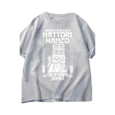 Imagem de Camiseta Red Sushi Kill Bill Com Gola Redonda, Mangas Curtas, Ajuste S