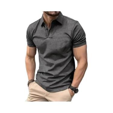 Imagem de Camisas Polo Masculinas Leves E Respiráveis Com Tecnologia De Controle