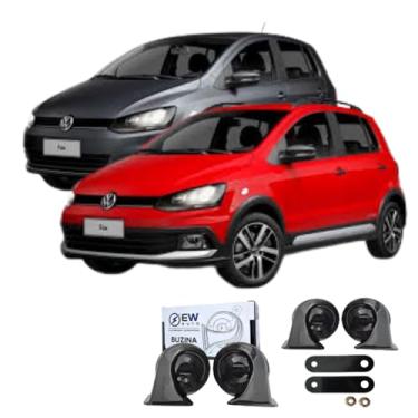 Imagem de BUZINA AUTOMOTIVA CARACOL (PAR) GRAVE/AGUDO PARA FOX 2010 >2021 - TIGER AUTO