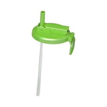 Imagem de Tampa De Silicone Reutilizável Para Latas De Refrigerante Com Canudo P