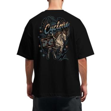 Imagem de Camisa Cyclone Oversized Pegasus Metal, Preto, 3G
