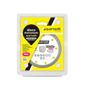 Imagem de Quartzolit - Disco Diamantado Fino Porcelanato de 110 x 20 mm e Rotação de 13.900 RPM