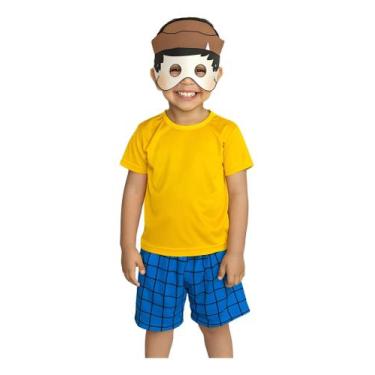 Imagem de Fantasia Roupa Infantil Chico Bento Com Máscara - SGB MODAS, Chico ben