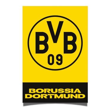 Imagem de Desert Cactus Pôster Borussia Dortmund FC BVB Alemão Alemanha Die Schwarzgelben Futebol 28 x 43 cm Decoração de escritório Decoração Oficial Fan Gear (28 x 43 cm, Versão G)