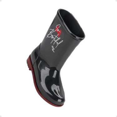 Imagem de Bota Inf Galocha Grendene 23083-Ay917, Preto, Vermelho glitt, 30