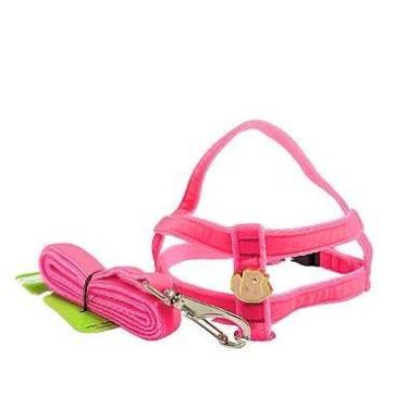 Imagem de Conjunto Peitoral e Guia de Veludo Para Cachorro - Conforto e Estilo -