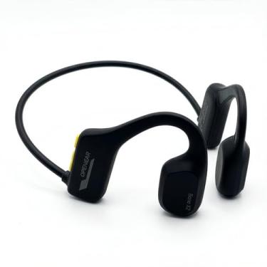 Imagem de Fone Ouvido Condução Óssea Esportivo Bluetooth Prova d'água Mp3-32GB Armazenamento IP68