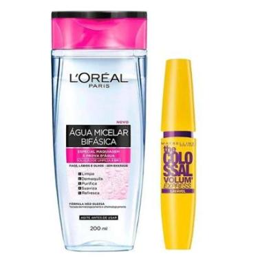 Imagem de L’Oréal Paris + Maybelline Kit - Água Micelar Bifásica + Máscara de Cílios Kit-Feminino